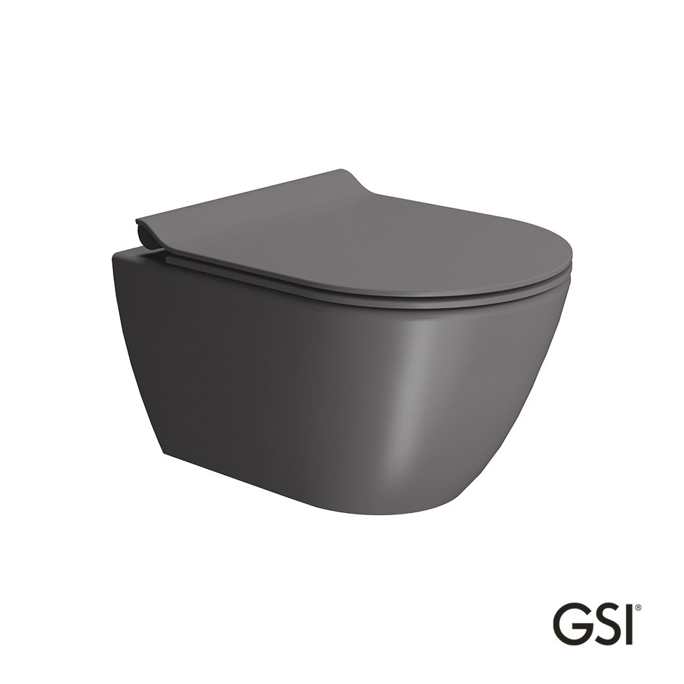 Λεκάνη Κρεμαστή Pura/50 Swirlflush με κάλυμμα MS86SC Super Slim Soft Close, GSI Bistro - Image 2