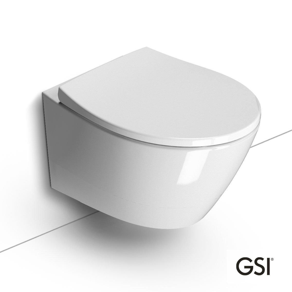 Λεκάνη Κρεμαστή Modo/52 Swirlflush με κάλυμμα Slim Soft Close MS98C, GSI White - Image 2