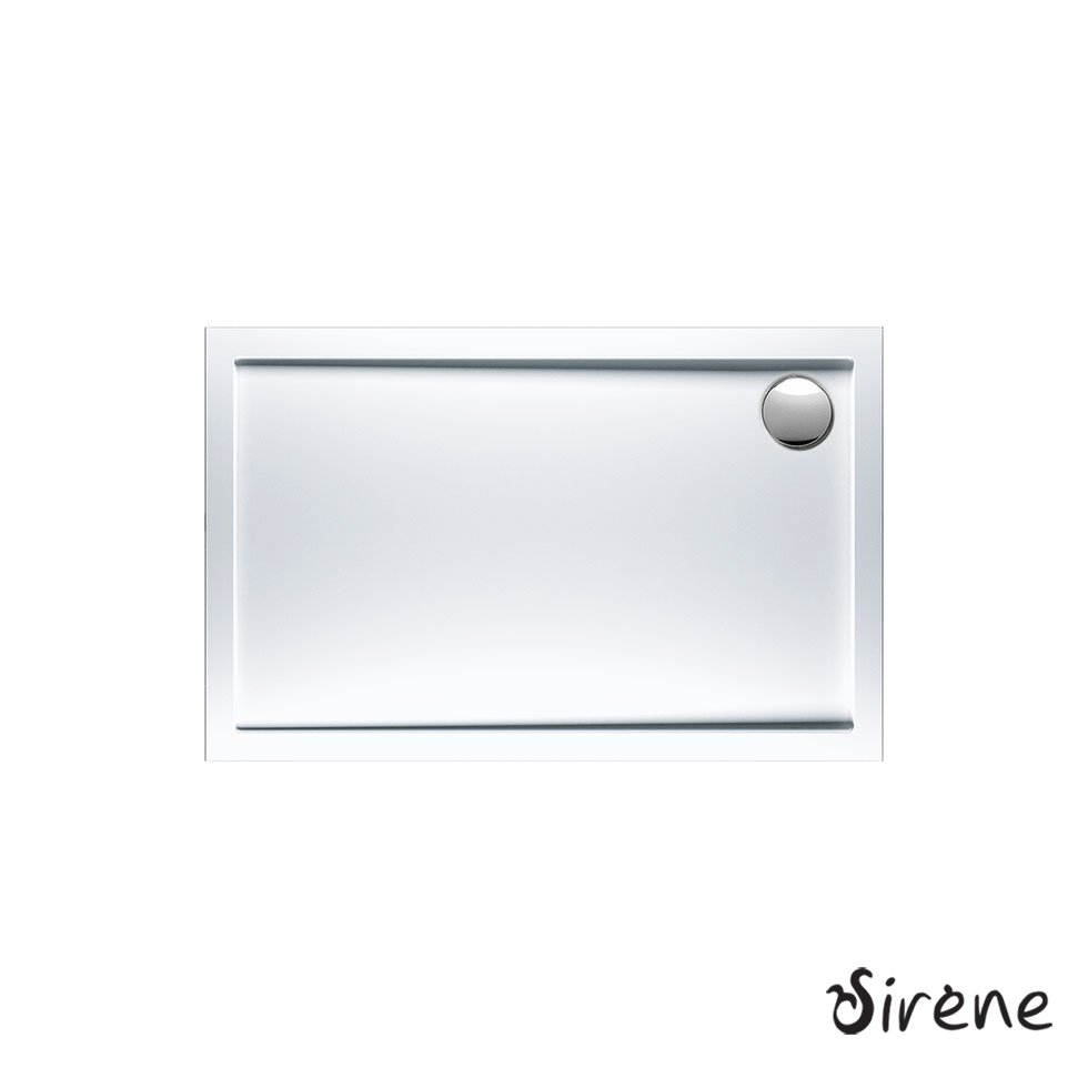 Ντουζιέρα Ακρυλική Παραλληλόγραμμη 120x70 extra-flat Φ90 Sirene White - Image 2