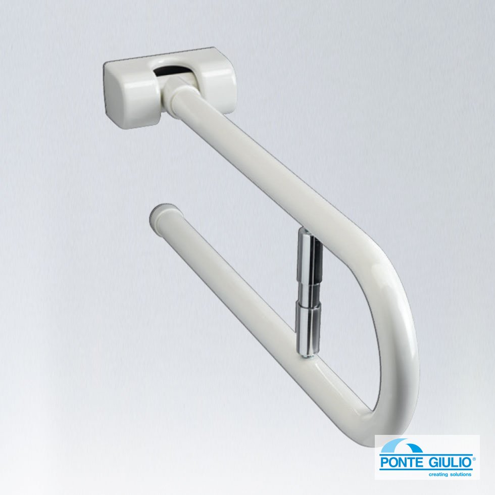 Μπάρα Τοίχου Ανακλινόμενη με Χαρτοθήκη 80εκ. Paint ΑΜΕΑ White - Image 2