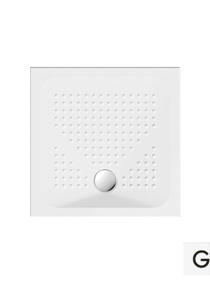 &Nu;&tau;&omicron;&upsilon;&zeta;&iota;έ&rho;&alpha; &Pi;&omicron;&rho;&sigma;&epsilon;&lambda;ά&nu;&eta;&sigmaf; &Tau;&epsilon;&tau;&rho;ά&gamma;&omega;&nu;&eta; 80x80 h.4 (4384) antislip &Phi;90 GSI White
