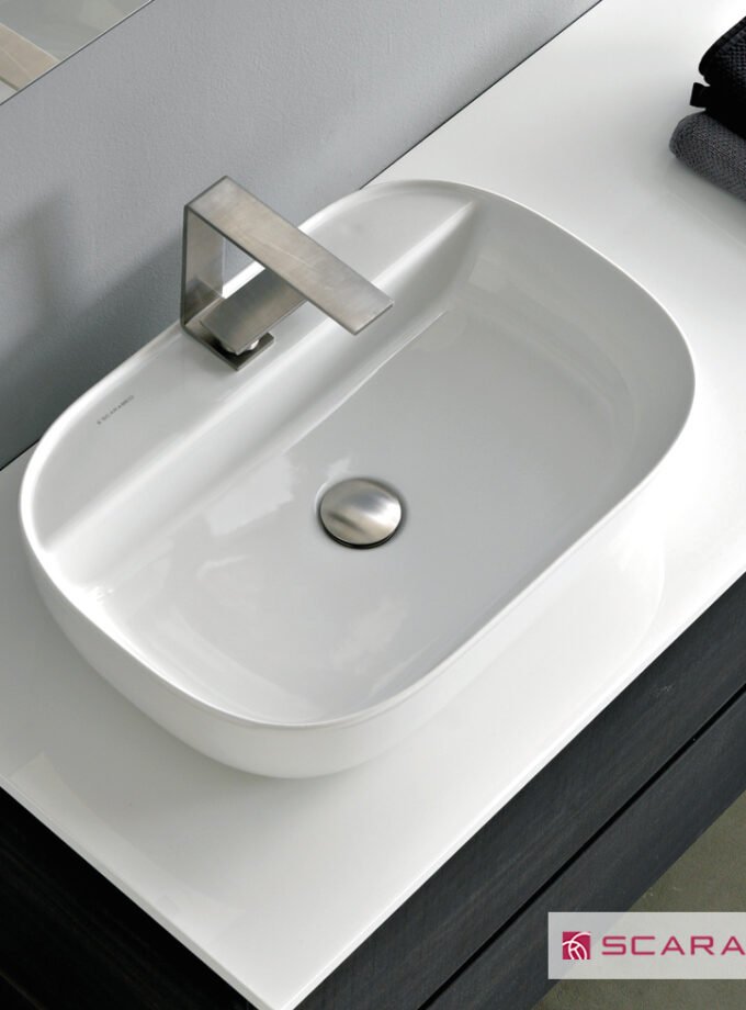 &Nu;&iota;&pi;&tau;ή&rho;&alpha;&sigmaf; &Pi;&omicron;&rho;&sigma;&epsilon;&lambda;ά&nu;&eta;&sigmaf; Glam56/R 56x38 (1 &omicron;&pi;ή) Scarabeo White