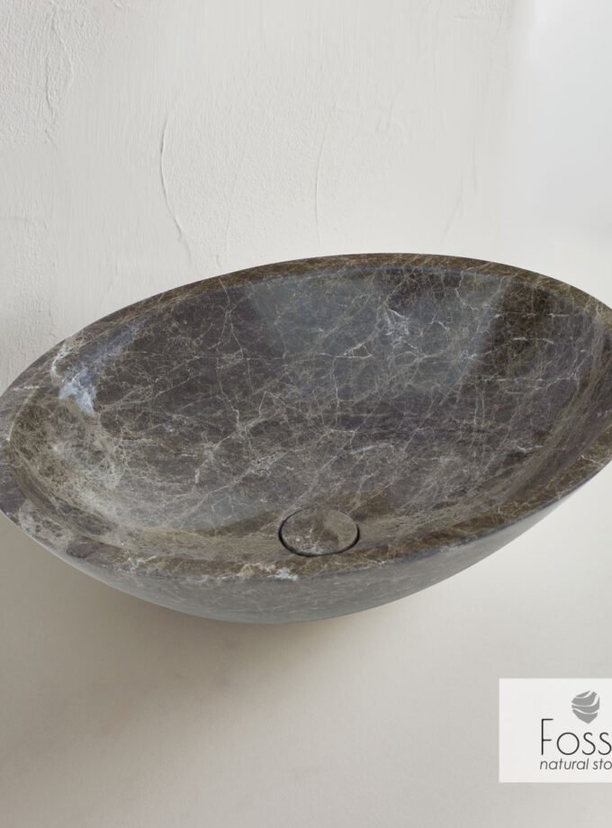&Nu;&iota;&pi;&tau;ή&rho;&alpha;&sigmaf; &Mu;&alpha;&rho;&mu;ά&rho;&iota;&nu;&omicron;&sigmaf;  Mica 55x41 h.16 Fossil Emperador Dark