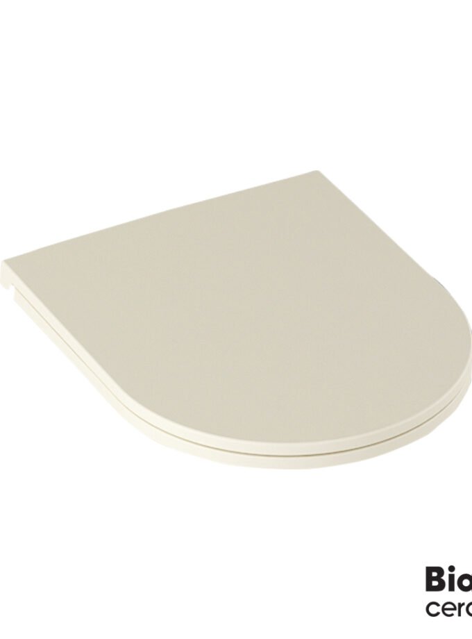 &Kappa;ά&lambda;&upsilon;&mu;&mu;&alpha; &Lambda;&epsilon;&kappa;ά&nu;&eta;&sigmaf; LENTA Slim soft close Bianco Ceramica Ivory Matt
