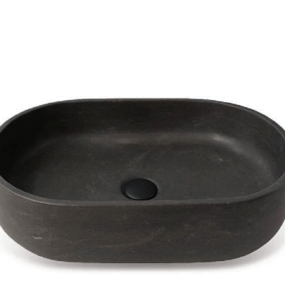 NATURAL STONE BLACK 50x34x12cm