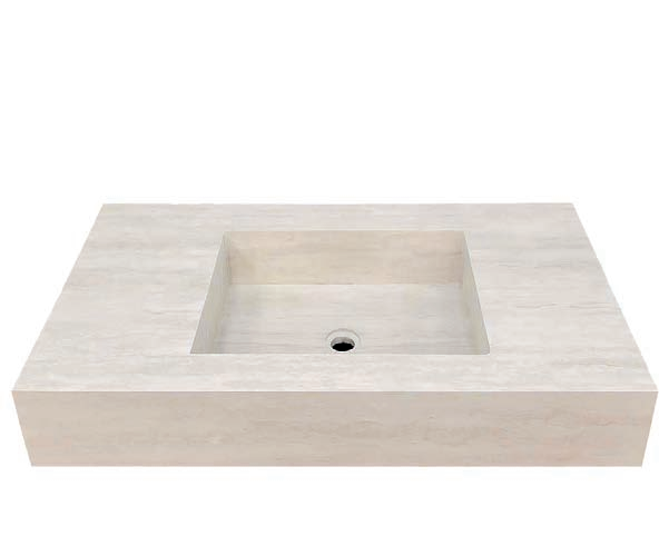 ΝΙΠΤΗΡΟΠΑΓΚΟΣ Travertino 80x46x12cm