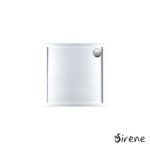 Ντουζιέρα Ακρυλική Τετράγωνη 80x80 extra-flat Φ90 Sirene White