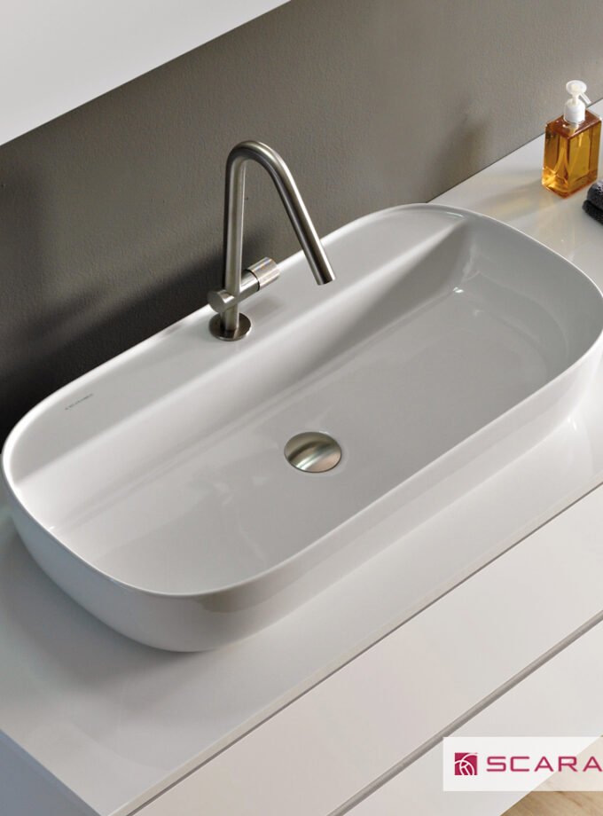 &Nu;&iota;&pi;&tau;ή&rho;&alpha;&sigmaf; &Pi;&omicron;&rho;&sigma;&epsilon;&lambda;ά&nu;&eta;&sigmaf; Glam76/R 76x38 (1 &omicron;&pi;ή) Scarabeo White