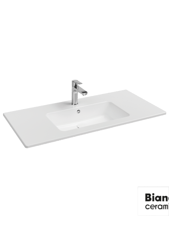 &Nu;&iota;&pi;&tau;ή&rho;&alpha;&sigmaf; &Pi;&omicron;&rho;&sigma;&epsilon;&lambda;ά&nu;&eta;&sigmaf; Flat 101,5x46,5 (1 &omicron;&pi;ή) Bianco Ceramica White