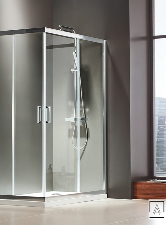 &Kappa;&alpha;&mu;&pi;ί&nu;&alpha; &nu;&tau;&omicron;&upsilon;&zeta;&iota;έ&rho;&alpha;&sigmaf; &Gamma;&omega;&nu;&iota;&alpha;&kappa;ή&sigmaf; &Epsilon;&iota;&sigma;ό&delta;&omicron;&upsilon; Corner Entry 100x110 (97-99 x 107-109 &epsilon;&kappa;.), Axis Clean Glass Chrome