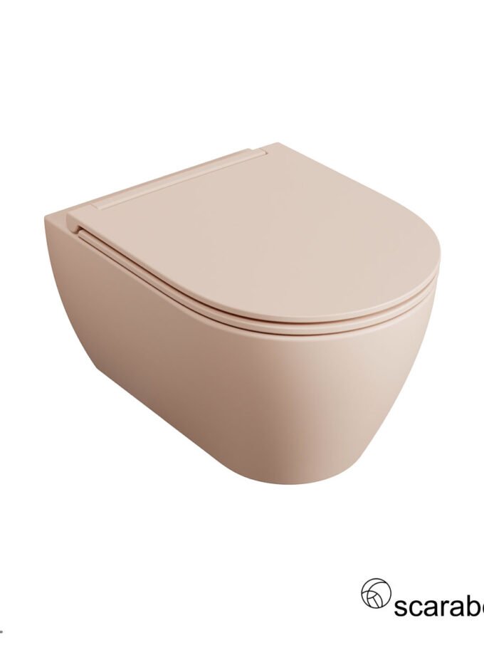 &Lambda;&epsilon;&kappa;ά&nu;&eta; &Kappa;&rho;&epsilon;&mu;&alpha;&sigma;&tau;ή MOON/50,5 Clean-Flush &mu;&epsilon; &kappa;ά&lambda;&upsilon;&mu;&mu;&alpha; Slim Soft Close, Scarabeo Antique pink (rosa)
