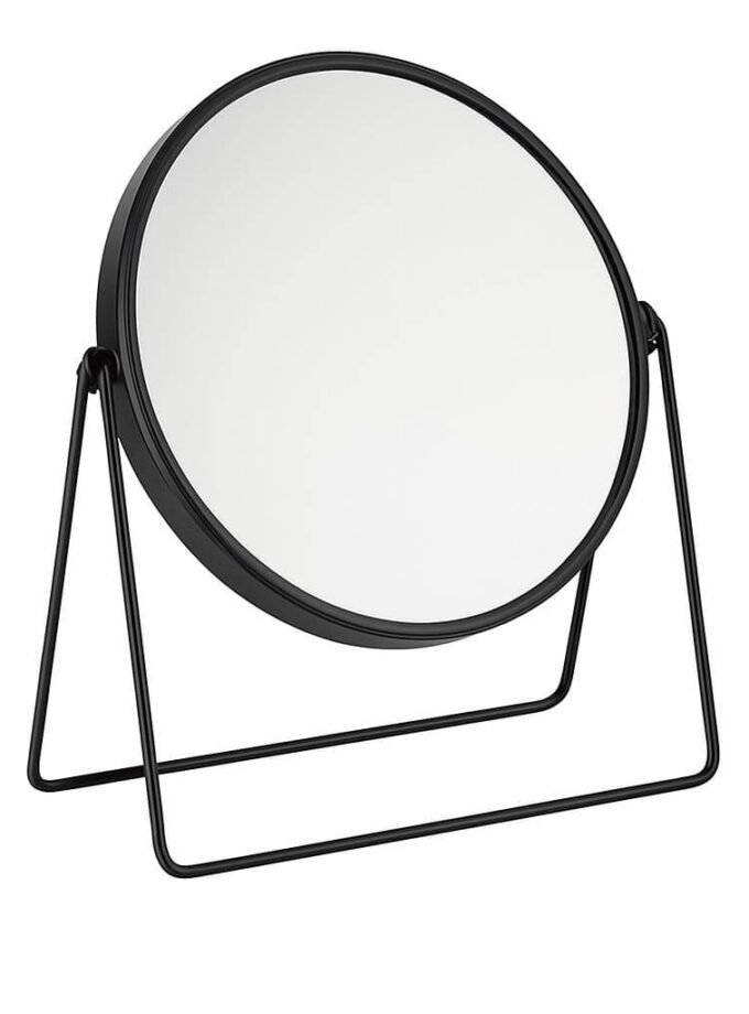 Round Makeup Mirror 21X19 BLACK