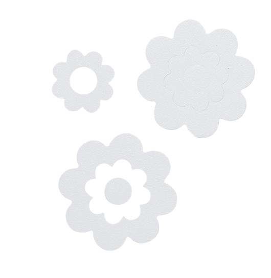 Bathflower 7 pcs white &alpha;&nu;&tau;&iota;&omicron;&lambda;&iota;&sigma;&theta;&eta;&tau;&iota;&kappa;ό &tau;&alpha;&pi;έ&tau;&omicron; Sealskin