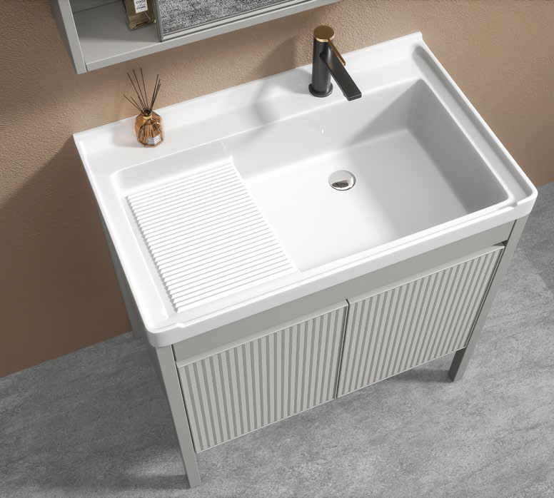 ΣΕΤ ΜΠΑΝΙΟΥ DRYAS 60cm χρ.GREY ΠΟΛΥΑΙΘΥΛΕΝΙΟ (HDPE High Density) - Image 2
