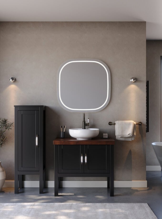 &Sigma;&epsilon;&tau; Έ&pi;&iota;&pi;&lambda;&omicron; &Mu;&pi;ά&nu;&iota;&omicron;&upsilon; LONDON &Mu;&alpha;ύ&rho;&omicron; MDF 18mm &Lambda;ά&kappa;&alpha; 85 9SLON085BLM