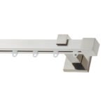 Σιδηρόδρομος Valencia 20x20mm Νίκελ Σατινέ Μονός 240cm MRShome