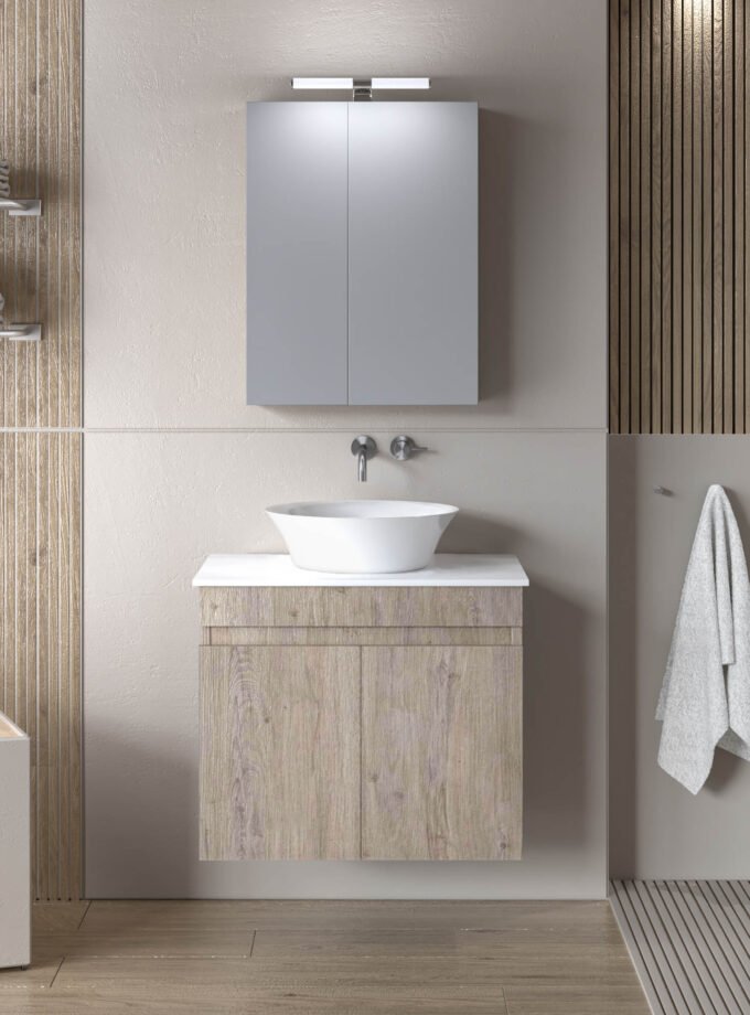 &Sigma;&Epsilon;&Tau; &Epsilon;&Pi;&Iota;&Pi;&Lambda;&Omicron;&Upsilon; OMEGA TOP 60cm &chi;&rho;. BEIGE OAK  9SOMT060BO