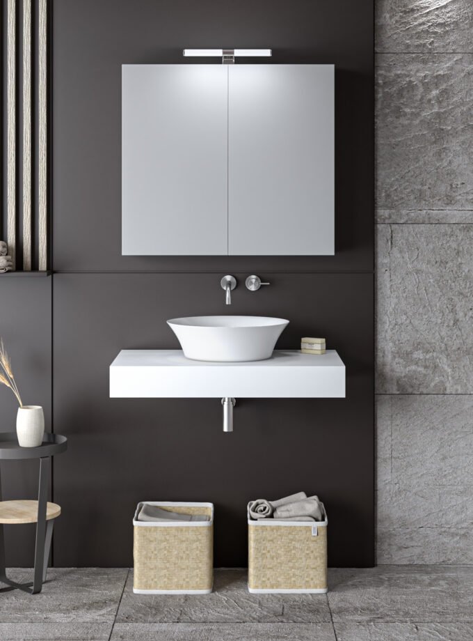 &Sigma;&Epsilon;&Tau; &Epsilon;&Pi;&Iota;&Pi;&Lambda;&Omicron;&Upsilon; STONE 60cm &chi;&rho;.WHITE &mu;&epsilon; &gamma;&kappa;&rho;&iota; &nu;&epsilon;&rho;ά 9SSTO060WH