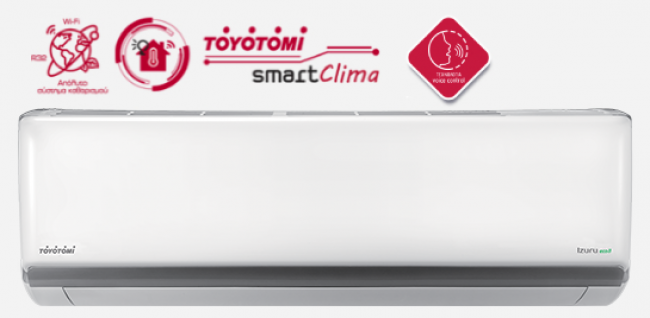 Toyotomi Izuru eco II TRN/TRG-2135ZR &Kappa;&lambda;&iota;&mu;&alpha;&tau;&iota;&sigma;&tau;&iota;&kappa;ό Inverter 12000 BTU A++/A+++ &mu;&epsilon; &Iota;&omicron;&nu;&iota;&sigma;&tau;ή &kappa;&alpha;&iota; Wi-Fi