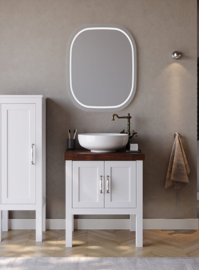 &Sigma;&epsilon;&tau; Έ&pi;&iota;&pi;&lambda;&omicron; &Mu;&pi;ά&nu;&iota;&omicron;&upsilon; LONDON &Lambda;&epsilon;&upsilon;&kappa;ό MDF 18mm &Lambda;ά&kappa;&alpha; 65 9SLON065WHM