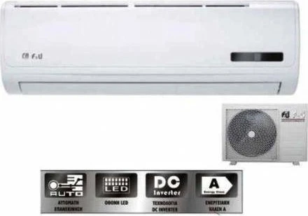 F&U FI-09050-INV &Kappa;&lambda;&iota;&mu;&alpha;&tau;&iota;&sigma;&tau;&iota;&kappa;ό Inverter 9000 BTU A/A